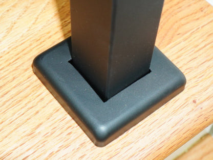 Modern 2-Foot, Double-Post Handrail (1.5"x1.5" Top Rail & Posts)