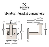handrail bracket dimensions