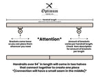 Brackets Varies per Handrail Length