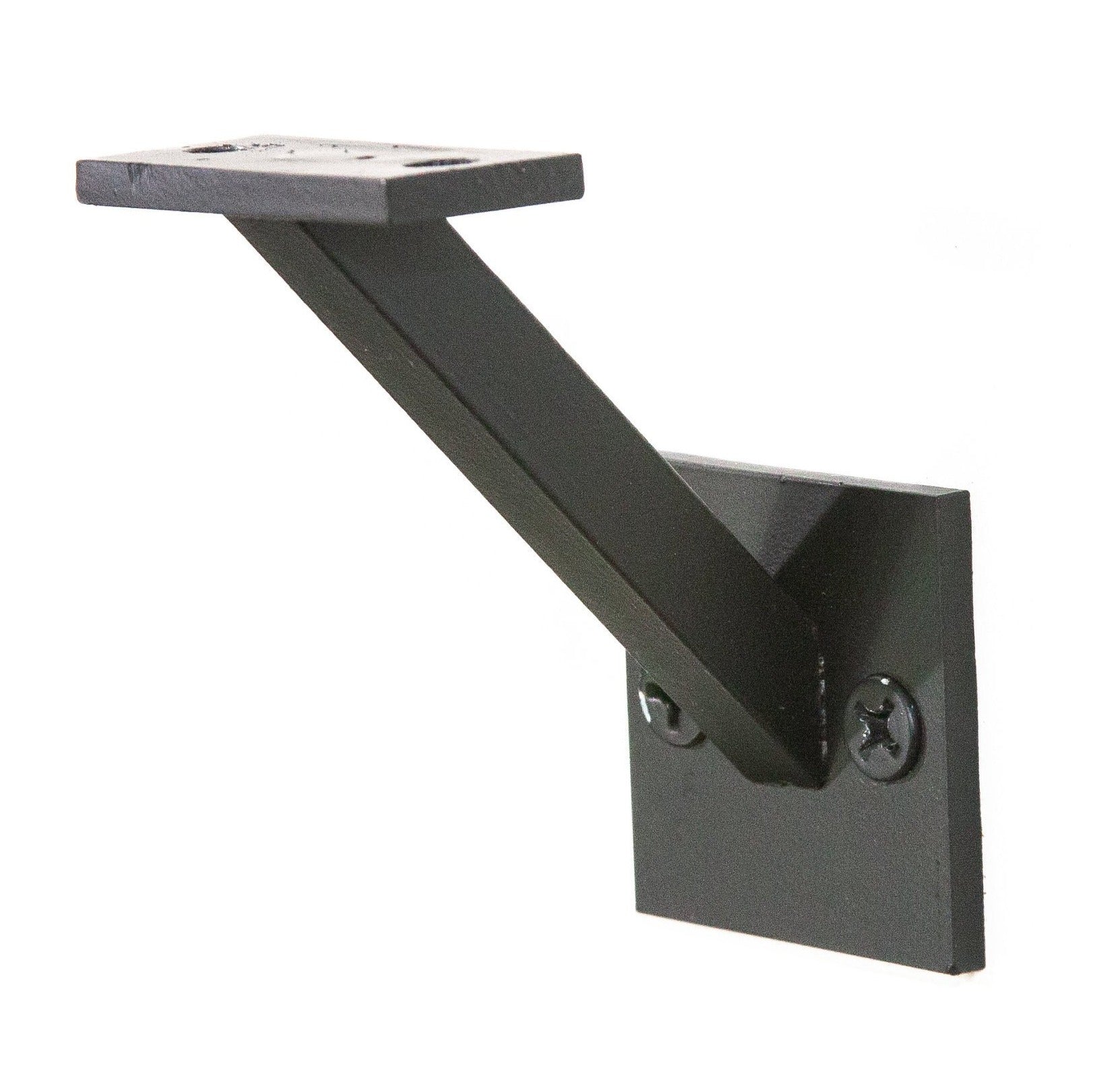Angled Railing Support Bracket Modern Angled Steel Handrail Bracket | Optimum Works Inc.