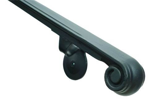 Volute end handrail