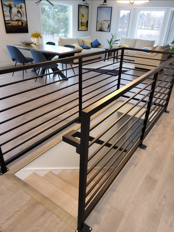 Custom L shaped and U-shaped railing